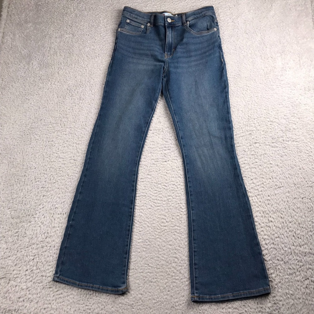 Levis 726 Flare Leg Jeans Girls 16 (29x29) Blaue High Rise Stretch Bell Bottom